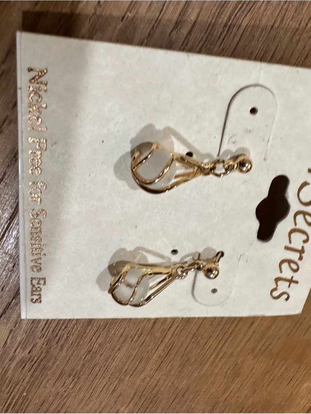Gold-Tone Teardrop Dangle Earrings for Women